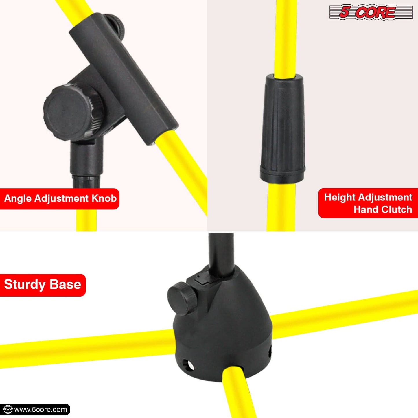 5Core Tripod Mic Stand Heavy Duty Adjustable Holder Floor Microphone