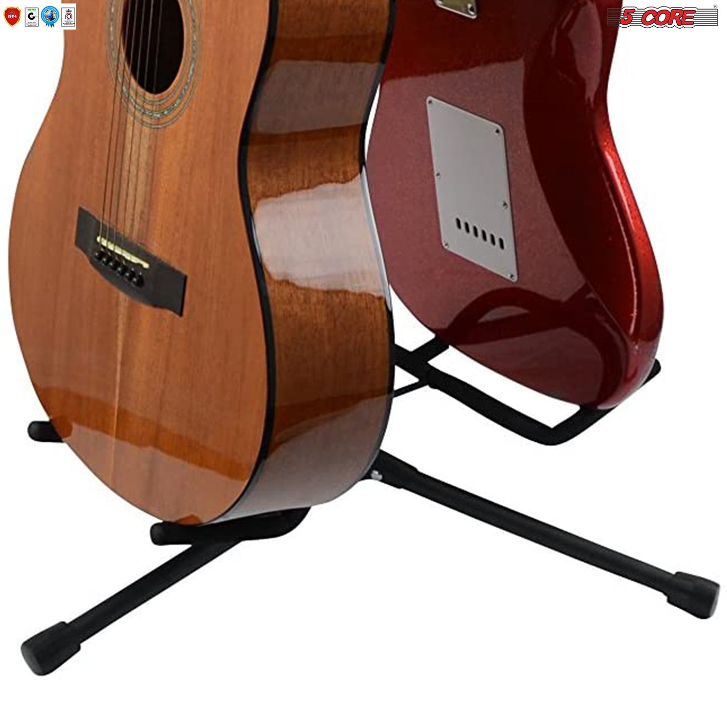 5Core Guitar Stand Floor Tripod Portable Adjustable Multi Guitars
