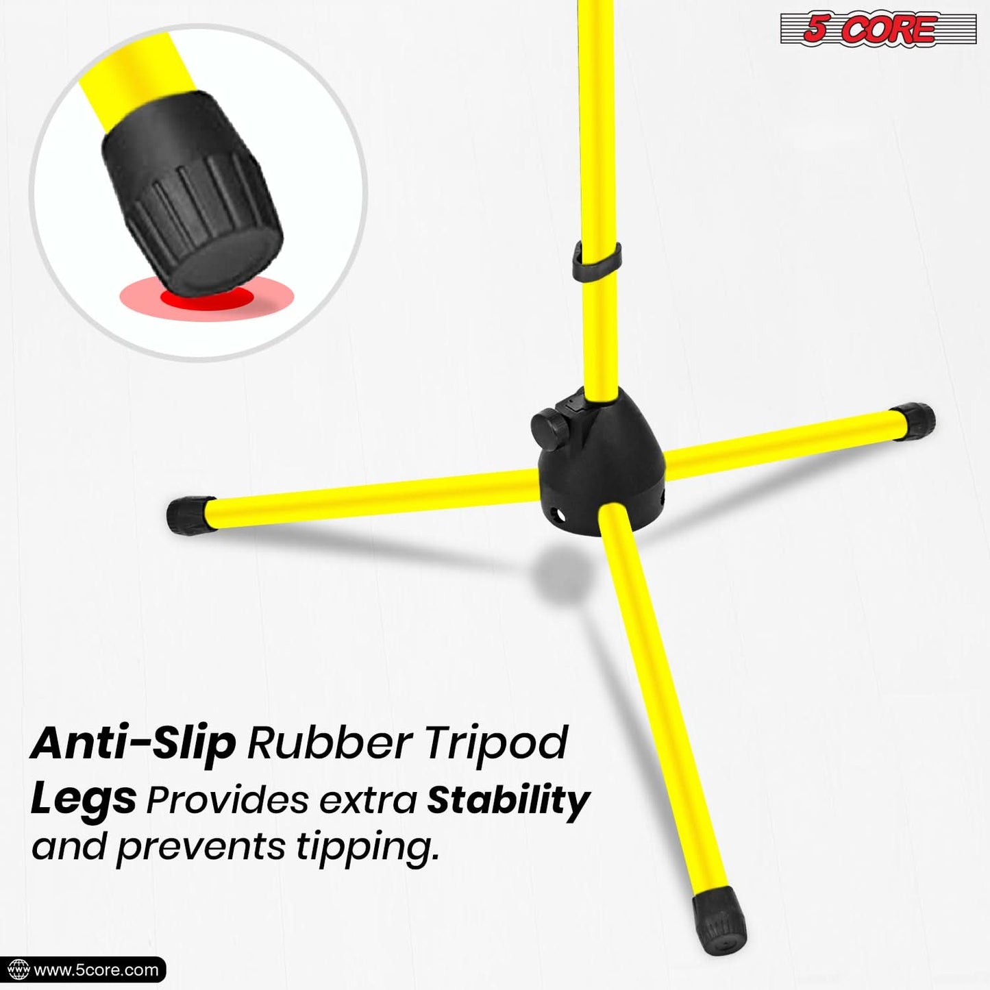 5Core Tripod Mic Stand Heavy Duty Adjustable Holder Floor Microphone