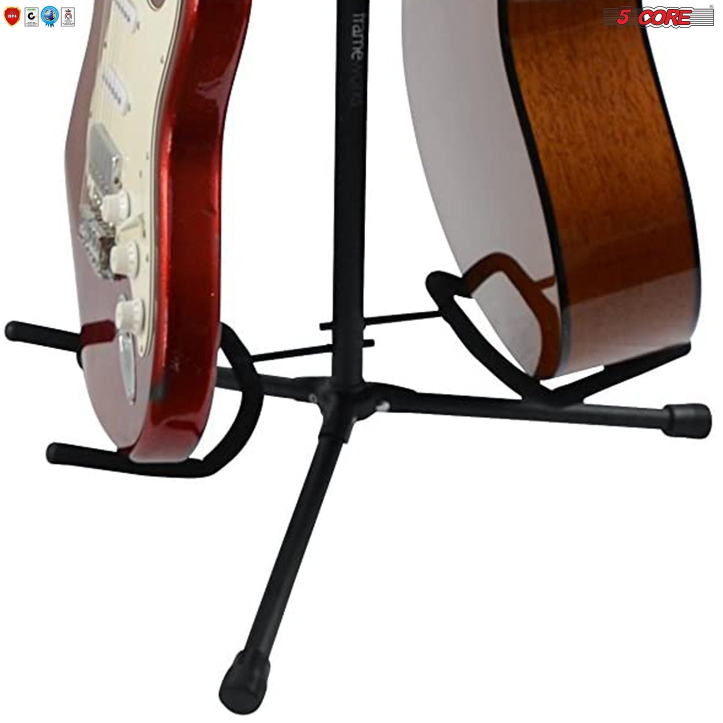 5Core Guitar Stand Floor Tripod Portable Adjustable Multi Guitars