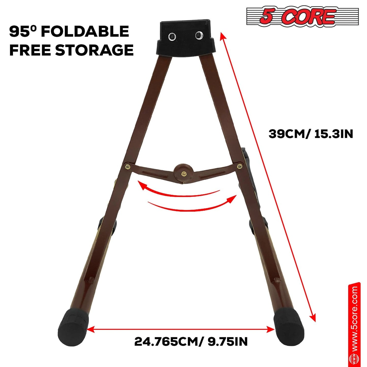 5Core Guitar Stand Floor A Frame Electric Acoustic Bass Soporte Para