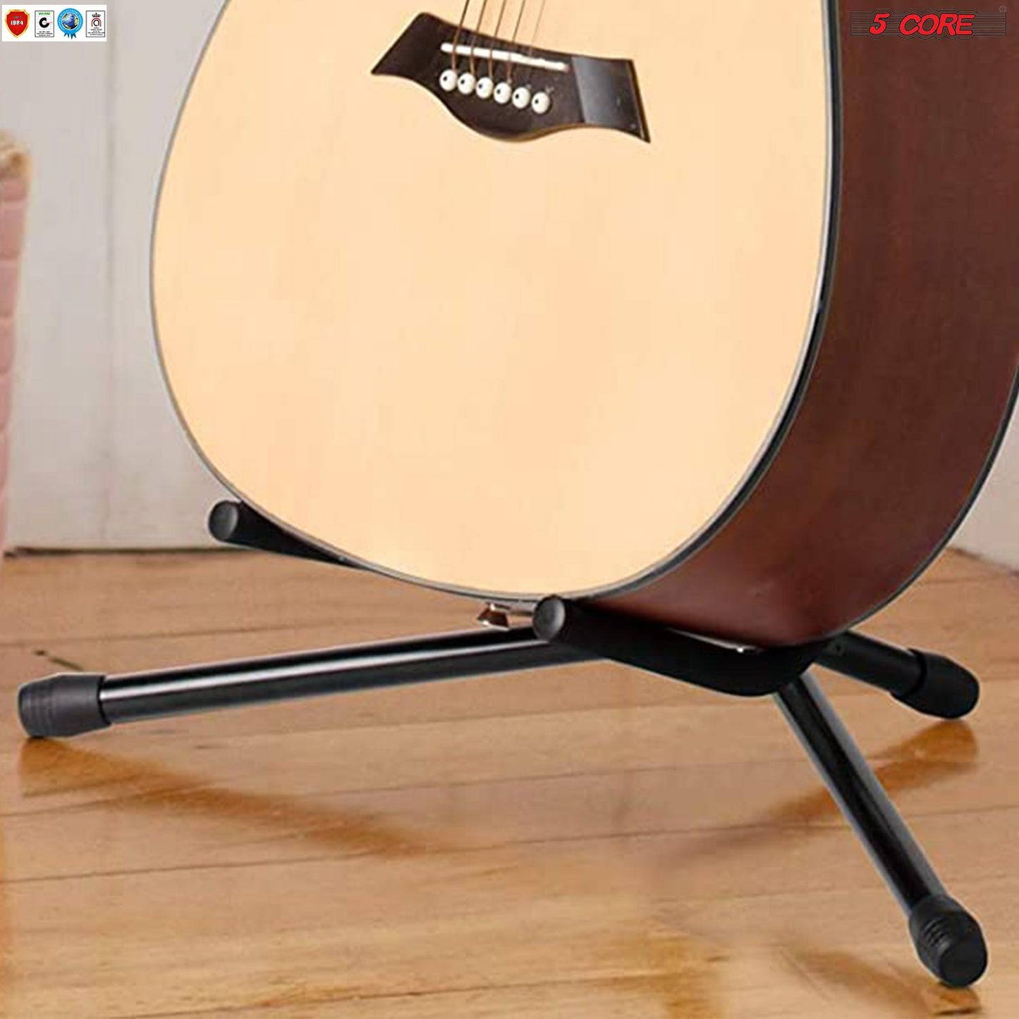 5Core Guitar Stand Floor Foldingholder Soporte Para Guitarra for