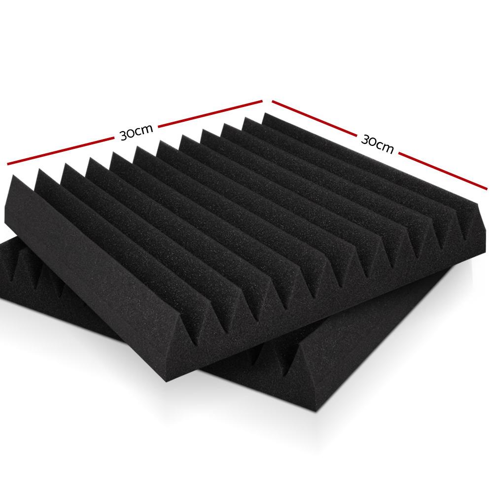 Alpha 20pcs Acoustic Foam Panels Tiles Studio Sound Absorbtion Wedge