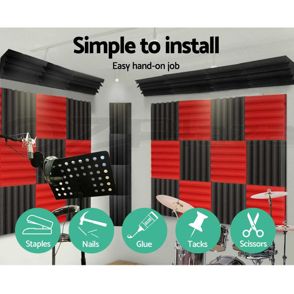 Alpha 20pcs Studio Acoustic Foam Corner Bass Trap Sound Absorption